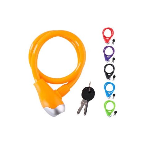 Dunlop Câble Antivol Ø12mm 65cm - Couleurs/Modèles Assortis (1/3)