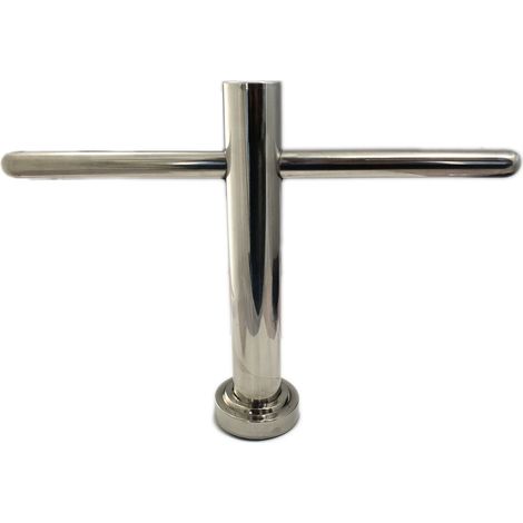 Sgabello da parrucchiere Flati cromato antiscivolo