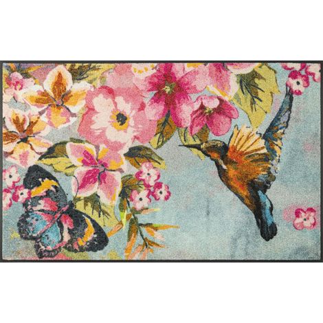 Paillasson, 75x120cm, intérieur et extérieur, Lavable, Multicolore (1/5)