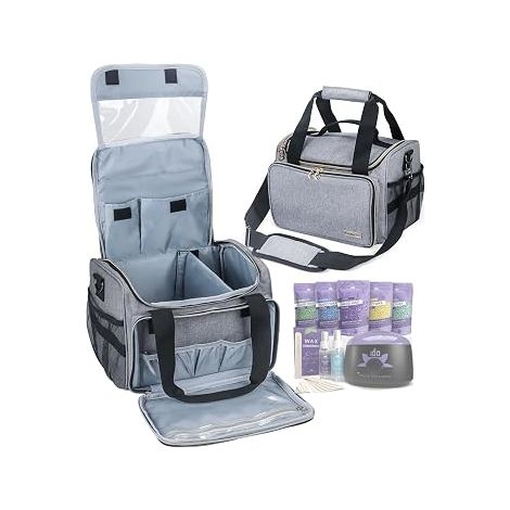 Kit d'épilation Compatible Organiseur Chauffe-Cire Grains Sprays Accessoires (1/5)