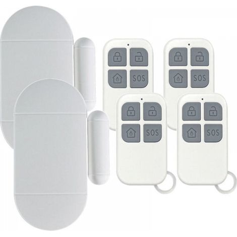 2 Pièces Alarme Porte,DéTecteur Ouverture Porte avec SirèNe Puissante De 130 DB, Alarme De Porte Et FenêTre sans Fil MagnéTique (1/5)