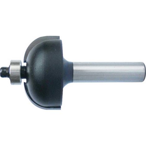 Fresas de gorjas huecas, herramienta de madera, Ø : 22,0 mm, radio 6,3 mm, Largo útil 13 mm, Largo total : 54 mm