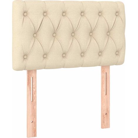 Maison Exclusive - Cabecero de tela color crema 80x7x78/88 cm (1/5)