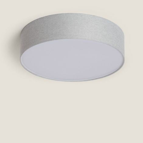 Plafoniera Circolare in Tessuto Ø500 mm Ranje Grigio
