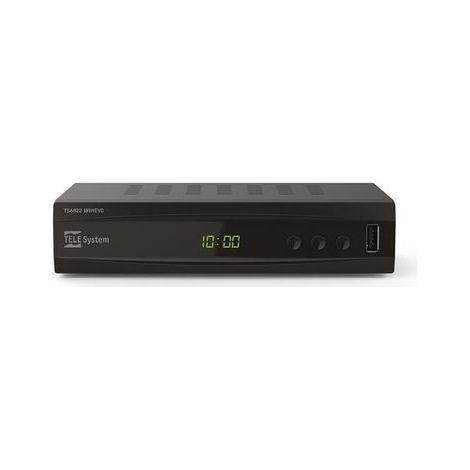 TELE System TS6822 T2HEVC TWIN Cavo Full HD Nero