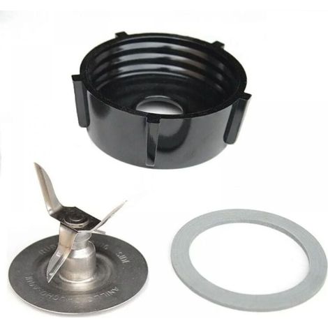 Lame De Mixeur - 5 Ailes - Joint Etanche En Caoutchouc - Couvercle Inferieur - Compatible Avec Blender Cuisine - Lot De 1 (1/5)