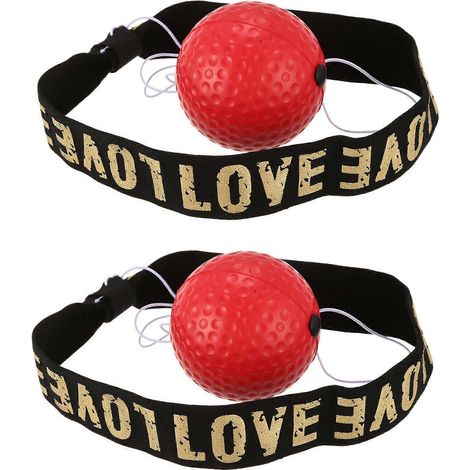 Sanda-Boxbälle zur Verbesserung von Schnelligkeit und Reflexen, Hand-Augen-Training, roter Stressball (1/5)