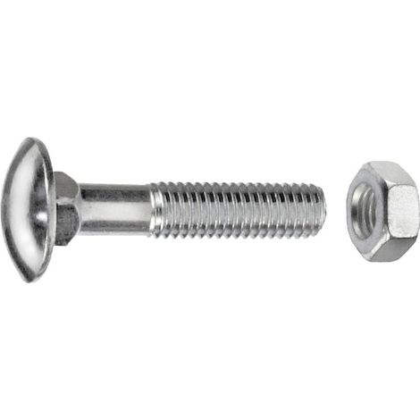 Connex Schlossschrauben M12 x 80 mm - 20 Stück verzinkt Schlossschrauben (1/3)