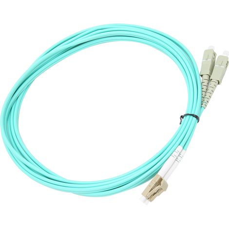 Câble Fibre Optique Multimode Duplex LC/SC pour Connexion Réseau et Transfert de Données