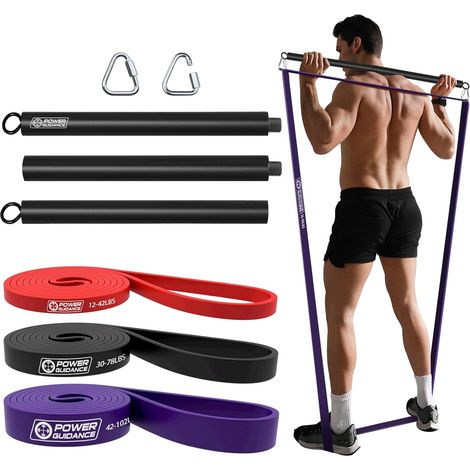 Bande de Résistance Bande Élastique pour Exercice,Yoga,Entrainement Corps, Jambes, Fessier Pull Up (1/5)