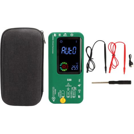 Multimètre Multifonctionnel Écran LCD Couleur Analyseur Circuit Thermomètre Infrarouge Haute Précision Atelier Voiture (1/4)