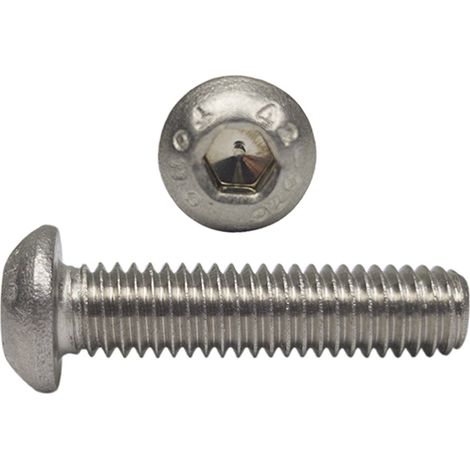 Viti a ricircolo di sfere in acciaio inox M5x35 A2 ISO 7380, 10 pezzi. (1/5)