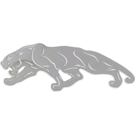 Sagoma Adesiva Pantera Acciaio Inox, 88 x 32 mm (1/4)