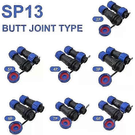 SP1310 SP1311 Wasserdichter Docking-Stecker SP13 2-polig 3-polig 4-polig 5-polig 6-polig 7-polig IP68 Kabelstecker-JXLGV (1/5)