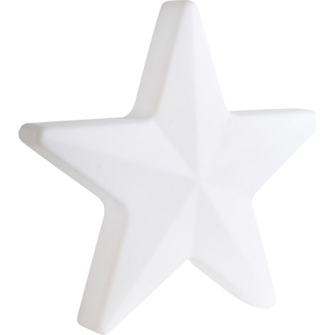 Lámpara decorativa LED de pie para exterior diseño RGB iluminación moderna material sintético forma de estrella IP54 blanco Torne (1/5)
