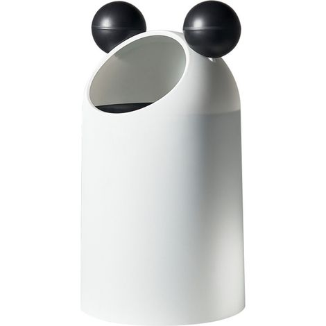 Poubelle inclinée sans couvercle en plastique, conteneur à ordures créatif de grande capacité pour bureau cuisine salle de bains (1/5)