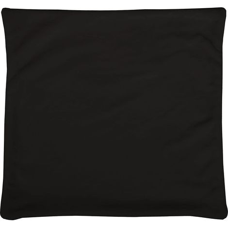 Stof - Housse de Coussin - Taille 40x40 cm - 100% Polyester - Couleur Noir - Modèle Doudou - Linge de Lit pour Maison - Lavage à 30° (1/2)