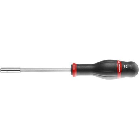 Facom – Tournevis 6 pans magnétique long 245mm – Entraînement 1/4' pour vissage rapide – Pour bois dur et teck (1/3)