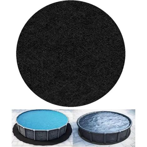 Tapis solaire rond antidérapant pour piscine ou jacuzzi – Diamètre 305 cm – Protection pour revêtement de piscine (carrelage, béton, bois) – Usage intérieur et extérieur (1/5)