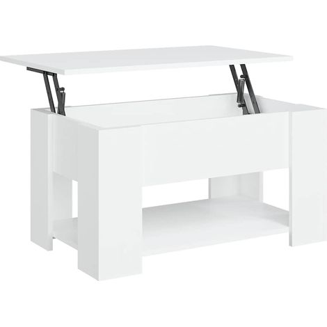 Maison Exclusive - Mesa de centro madera de ingeniería blanco 79x (1/5)
