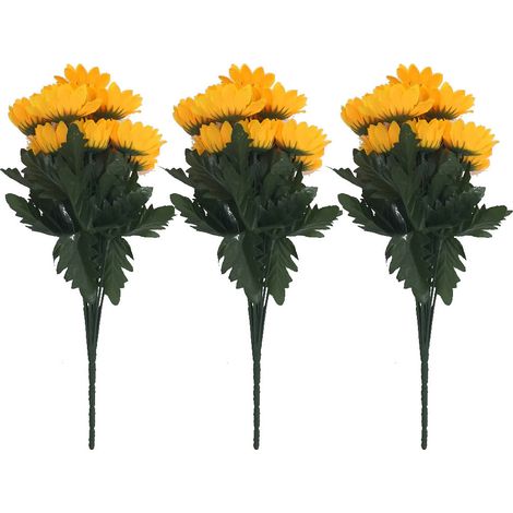 Ensemble de 3 bouquets artificiels, tournesols, fleurs artificielles (1/5)