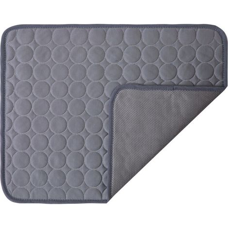 Tappetino rinfrescante per cani e gatti, lavabile, ideale per rinfrescare cani e gatti quest'estate (150 x 100 cm, grigio) (1/4)