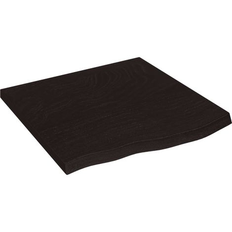 Étagère murale,Étagère flottante marron foncé bois chêne massif traité CFW84556 (1/5)