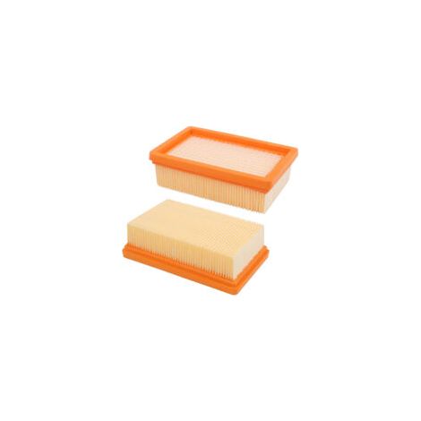 Lot de 2 filtres plissés plats de rechange Karcher Mv4 Mv5 Mv6 Wd4 Wd5 Wd6, Wd4p Wd5p Wd6p Wet-dry Vacuu,
