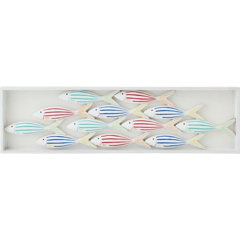 Déco Murale Poisson "Javier" 81cm Multicolore