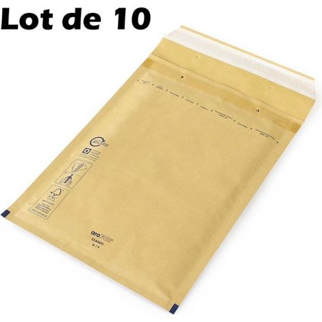 Lot de 10 Enveloppes Matelassées 180 x 260 mm (intérieur )