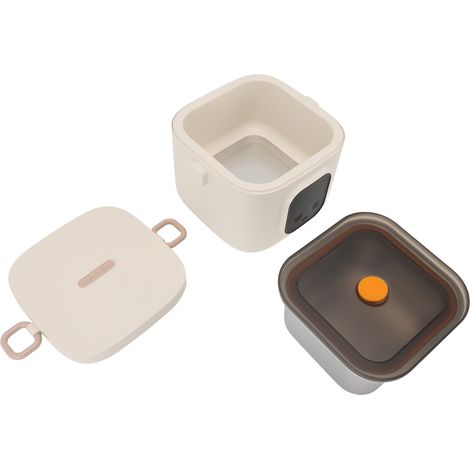 Portapranzo elettrico ricaricabile da 800 ml, facile da pulire, scaldavivande portatile per uso esterno e domestico. (1/5)