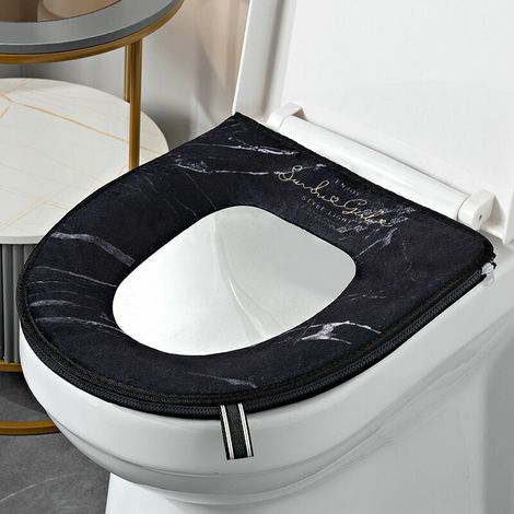 Lot de 2 Housses de Siège de Toilettes Épaisses et Douces avec (1/5)