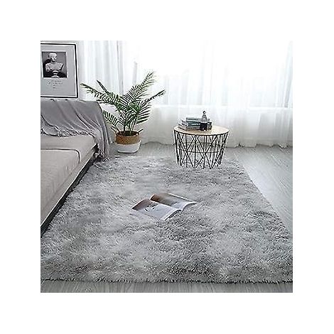 gris Eau Tie-dye 80 160cm Paissi Gradient Maison Tapis Soie Laine Tapis Salon Chambre Tapis De Sol Complet Balcon Baie Vitre Tapis En Peluche Co (1/5)