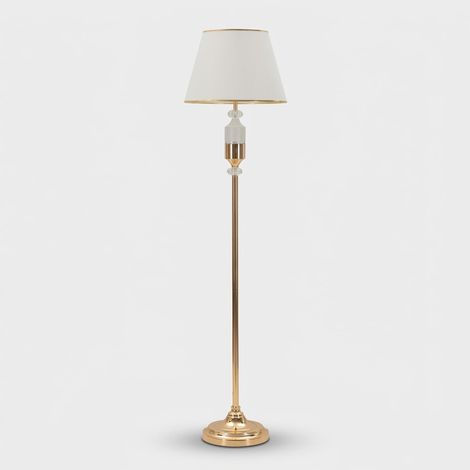 Stehlampe mauro ferretti Gipsy gold weiß 160 cm 40 W (1/5)