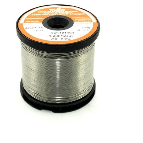 ESTAÑO TRIMETAL Carrete De 500gr 0,5mm. 60/38/2 MBO