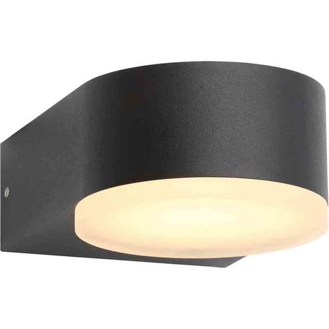 Stanley Eider Large LED Outdoor Wall Light in Black Litecraft (1/5)