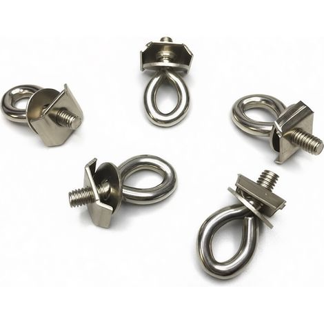 In-stock metal track lock heads, electroplated, straight and curved track hooks, stoppers, and curtain accessories (15 pieces) (1/5)