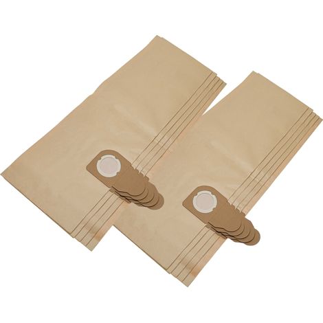 vhbw 10x Bolsa aspiradora reemplaza Nilfisk 60910 para aspiradora - papel, 70,6 cm x 24 cm, marrón (1/4)