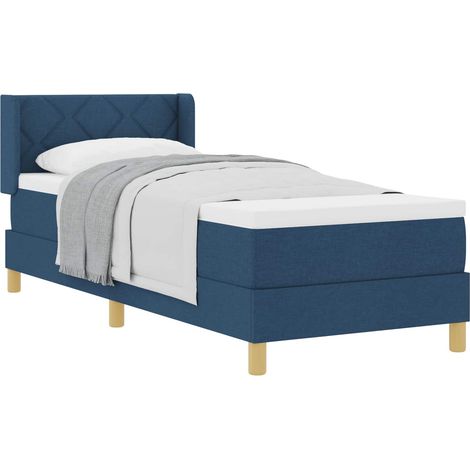 Maison Exclusive - Letto a molle con testiera Blu 200 x 80 cm Tessuto (1/5)