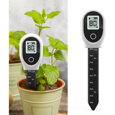 BOMCLAP Testeur de sol, humidimètre pour sol avec échelle, hygromètre portable pour plantes en pot, jardins et pelouses (1/5)