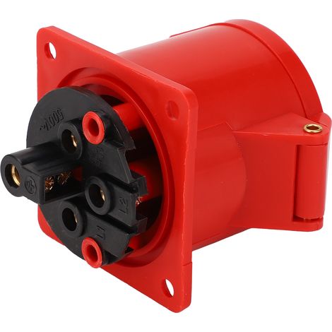 Prise industrielle triphasée 32 A IP44 3P+T étanche à l'eau et à la poussière AC380V/415V (1/5)