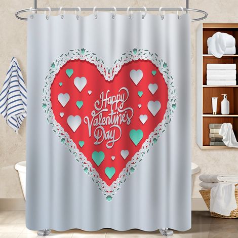 Rideau douche polyester 180x180 décoratif rideau imperméable pour appartement (1/5)