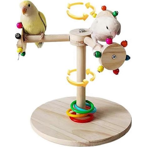 Perchoir pour moineaux, support en forme de bâtonnet rotatif avec motif de moulin à vent (1/5)