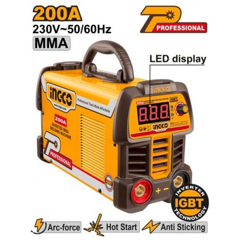 SALDATRICE INVERTER MMA 200A 86V INGCO
