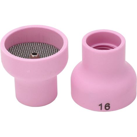 Jeu de Buses de Tasse de Soudage en Céramique 16 pour Torche WP9 20 25, Kit de Résistance à Haute Température 2 Pièces pour le Soudage de L'aluminium (1/5)