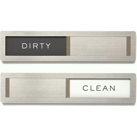 Aimant pour lave-vaisselle, panneau « Nettoyer/Sale », lettres en acier inoxydable 304 de qualité supérieure, organisateurs de cuisine et accessoires de rangement décoratifs