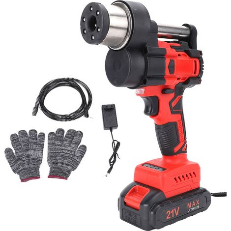 21V Furet Électrique Electrique Déboucheur Deboucheur De Tuyaux Canalisation Spirale Nettoyage, Longueur 4,5 m,3000mAh (1/5)