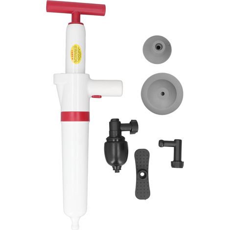 Pompe à déboucher WC puissante, déboucheur manuel pneumatique haute pression pour canalisations, équipement de nettoyage efficace, outil de débouchage rapide (1/5)