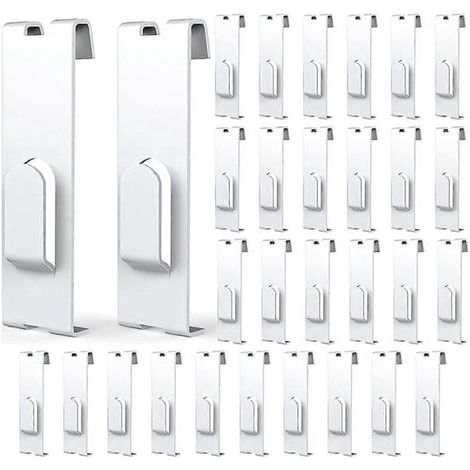 30 Wandhaken aus Netzgewebe, weiße Netzpaneelhaken