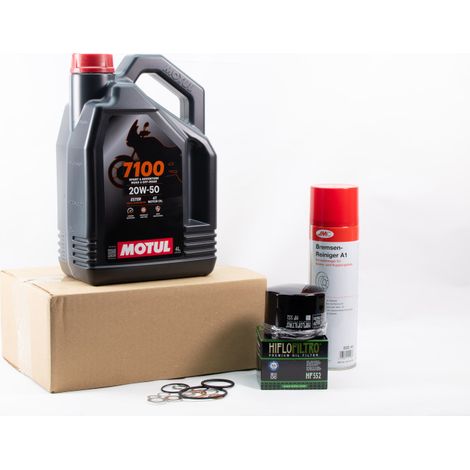 Kit Entretien Vidange Standard pour MOTO GUZZI DAYTONA 1000 de 1991 à 1996 - MOTUL 7100 20W50 4L
